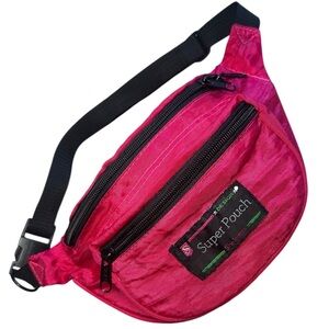 VTG Y2K Super Pouch By Shalamex Pink Fanny Pack, Size adjustable.
